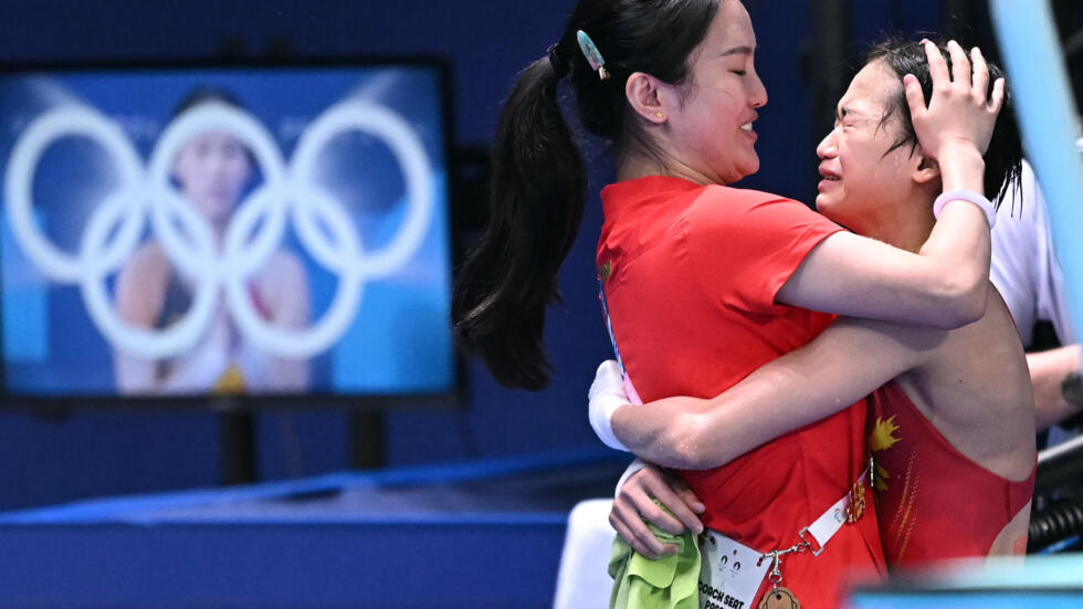 China's Quan Hongchan after her final dive on Tuesday