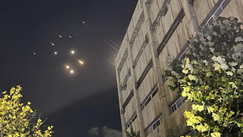 Rockets fly over Jerusalem on Oct. 1, 2024, as Iran launches ballistic missiles at Israel in retaliation for the killings of Hassan Nasrallah, leader of Lebanon's Hezbollah militant group.