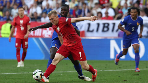 Malgré plusieurs occasions, la France n'a pas réussi à l'emporter face à la Pologne à Dortmund, le 25 juin 2024.