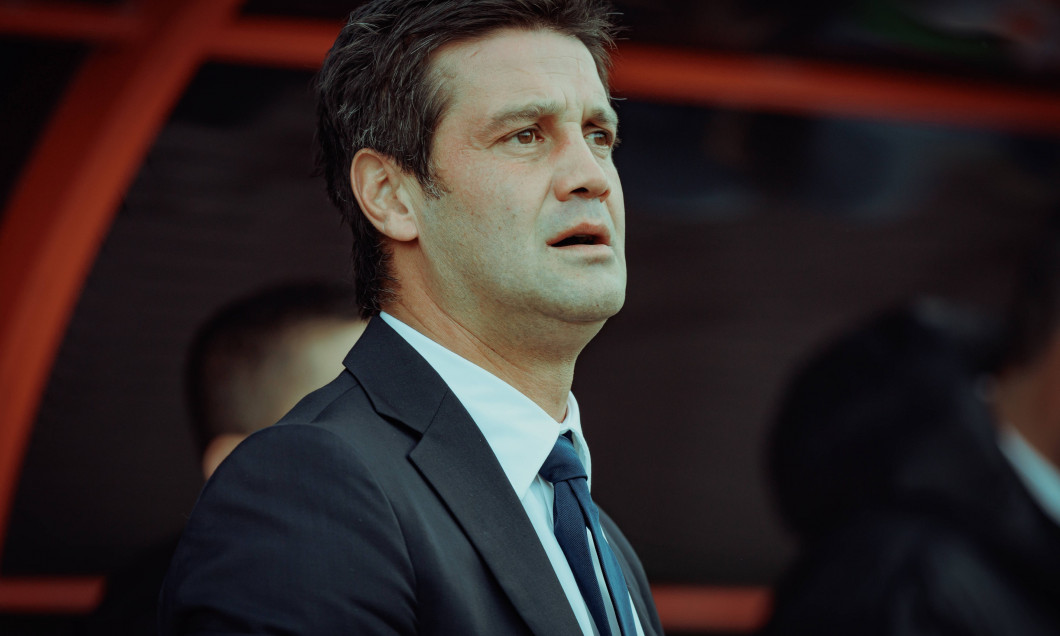 Cristian Chivu during UEFA Youth Champions League 23/24 game between SL Benfica and Internazionale Milano at Benfica Cam