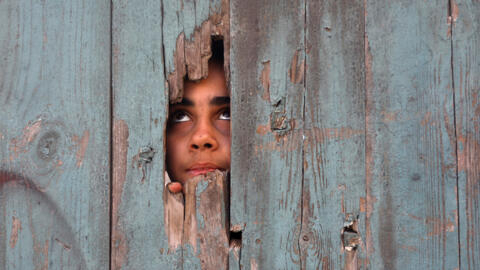 طفل فلسطيني في بيت حانون شمال قطاع غزة