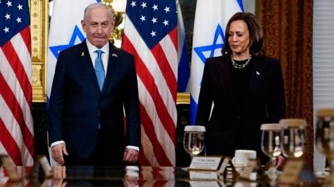 نائبة الرئيس الأميركي والمرشحة للرئاسيات الأمريكية كامالا هاريس تلتقي برئيس الوزراء الإسرائيلي بنيامين نتنياهو في واشنطن