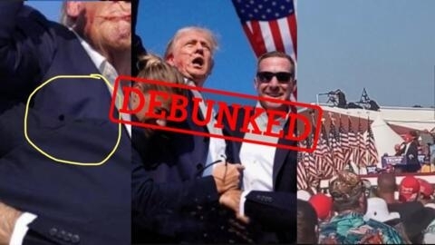 Many doctored images were posted online after an assassination attempt on Donald Trump during a campaign rally in Butler, Pennsylvania on July 13, 2024.