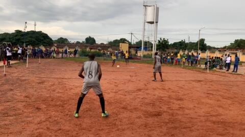 Razball is a new sport in Burkina Faso that mixes tennis, volleyball and football.