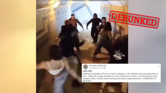 Some social media accounts have claimed that this video shows a group of young women beating up a group of young “Muslim migrants” who were harassing them. Turns out, however, the video was a staged f