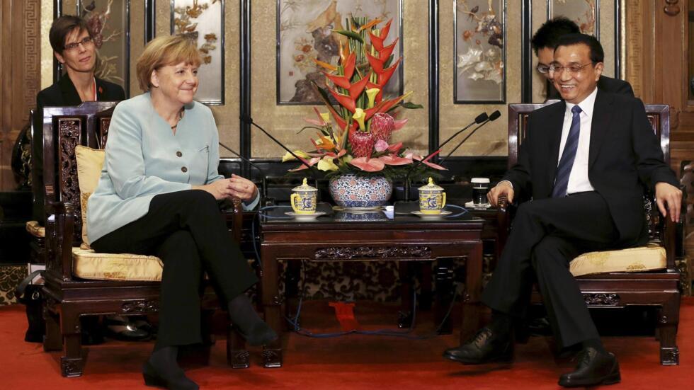 Thủ tương Đức Angela Merkel và thủ tương Trung Quốc Lý Khắc Cường tại Nhà Khách chính phủ - Bắc Kinh, ngày 06/07/2014.