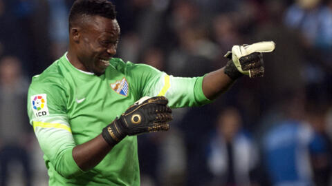 Carlos Kameni sous les couleurs de Malaga, le 20 décembre 2015.