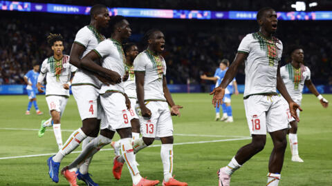 La joie des joueurs maliens après leur égalisation face à Israël
