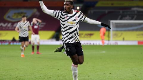 Paul Pogba scored Manchester United's winner at Burnley.