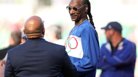 Snoop Dogg en las pruebas de atletismo del equipo olímpico de EE.UU. en Hayward Field, el 23 de junio de 2024 en Eugene, Oregón.