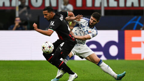 L'Algérien Ismaël Bennacer avec l'AC Milan face au Dinamo Zagreb, le 14 septembre 2022, en Ligue des champions.