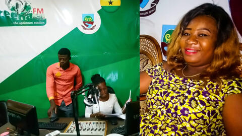 Professeur de français, Veronica Lagbeneku est aussi animatrice de l’émission Pause-Café matinale, à Greena FM, radio universitaire, à Sunyani au Ghana.