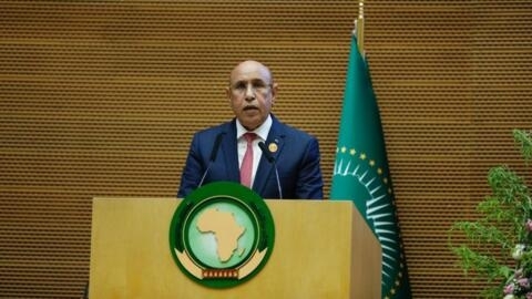UA / le Président mauritanien Mohamed Ould Cheikh El Ghazouani prend la succession du Comorien Azali Assoumani lors du 37e sommet à Addis-Abeba le 17 février 2024.