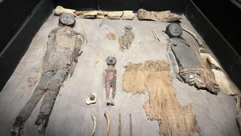 Momias expuestas en el Museo San Miguel de Azapa, Arica, Chile. 27 de octubre de 2023.