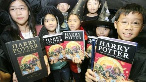 Los libros de Harry Potter, un éxito mundial.