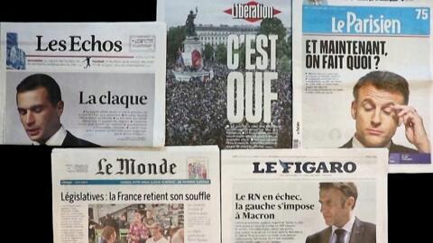 Capas dos jornais franceses nesta segunda-feira, 8 de julho de 2024.