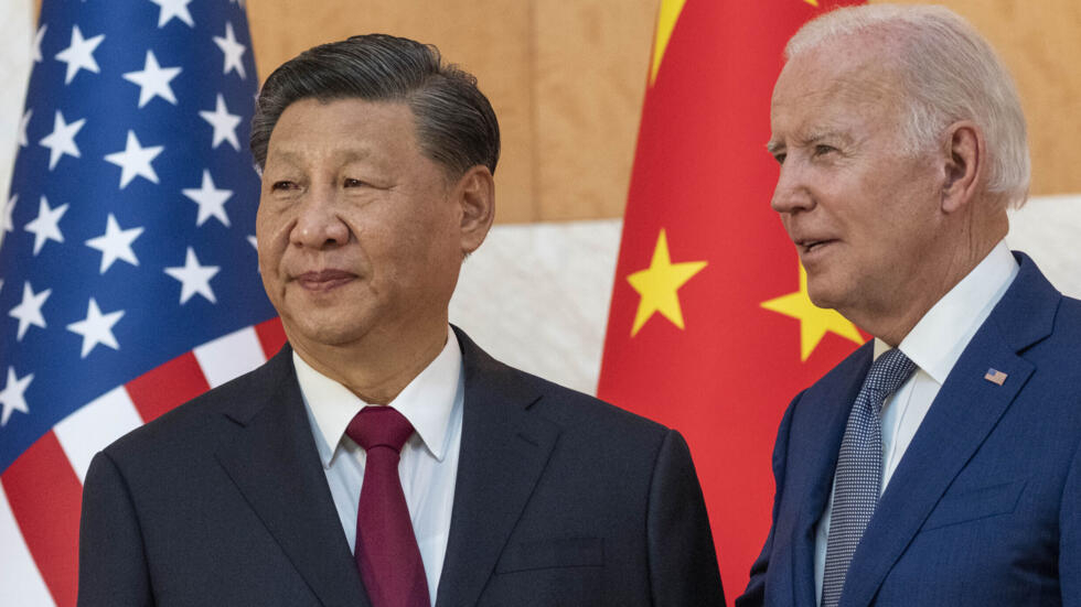 Xi Jinping et Joe Biden à Bali, le 14 novembre 2022.