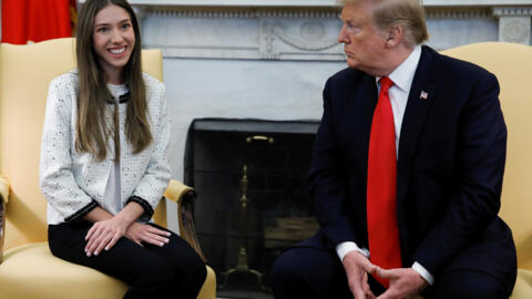 O presidente Donald Trump recebeu nesta quarta-feira na Casa Branca Fabiana Rosales, a mulher de Juan Guaidó, autoproclamado presidente interino da Venezuela.