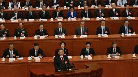 中国国务院总理李强在人大开幕式上讲话