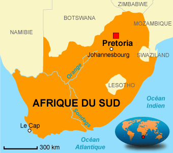 RFI Carte Archive / Afrique du sud.
存档地图 / 南非