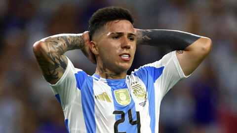 Argentina midfielder Enzo Fernandez posted a video online of several players celebrating their Copa America final victory with a foiul-mouthed song targeting French players.