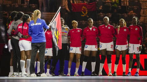 A Selecção Angolana de Andebol.