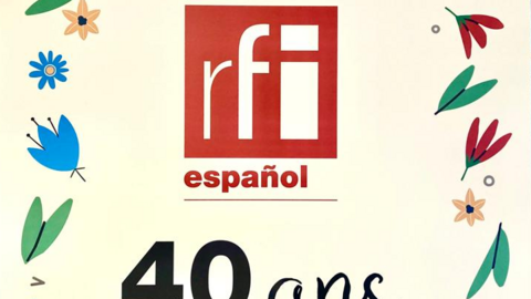 Cartel d elos 40 años de RFI en español