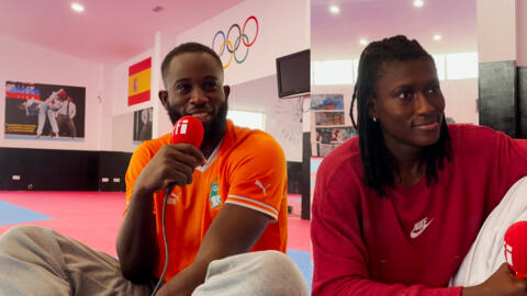 存档图片 / 奥运奖牌得主：非洲国家科特迪瓦跆拳道高手：谢赫·西塞（Cheick Cissé）和露丝·巴比（Ruth Gbagbi）。
RFI Photo : Taekwondo : Cheick Cissé et Ruth Gbagbi, les espoirs de la Côte d’Ivoire s’entraînent aux Baléares