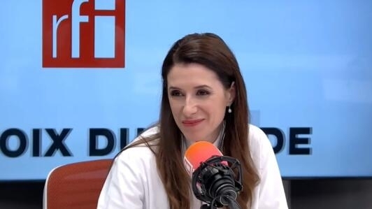 Iuliana Tudor în studioul RFI Romania, 1 martie 2024