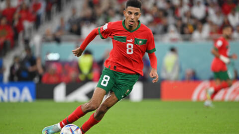 Azzedine Ounahi lors du quart de finale face au Portugal, le 10 décembre.