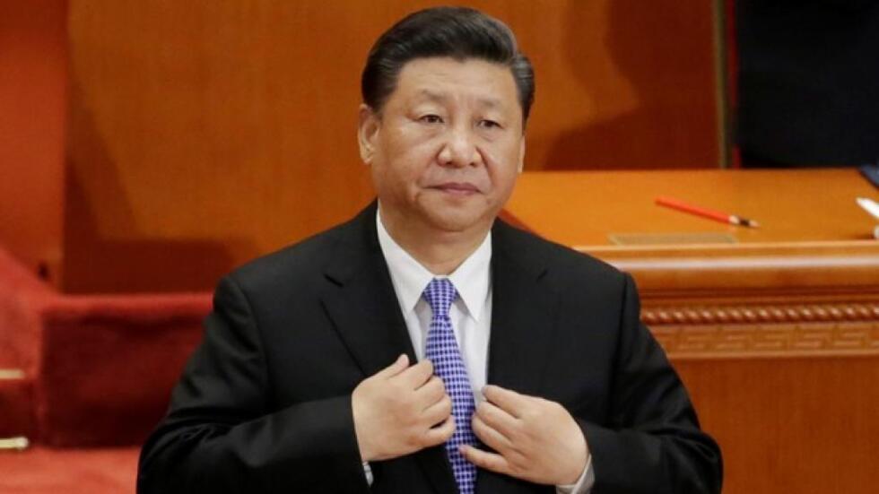 中国国家主席习近平在人民大会堂  2018年5月4日