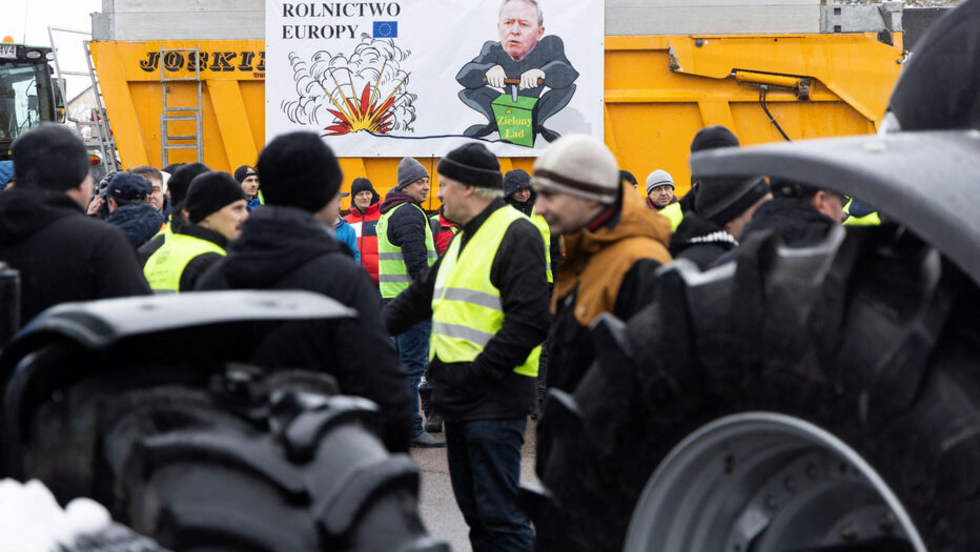 Des agriculteurs polonais protestaient le 9 février près de la frontière avec l'Ukraine contre les pressions sur les prix, les taxes et la réglementation verte, des griefs partagés par les agriculteurs de toute l'Europe (Photo d'illustration).
