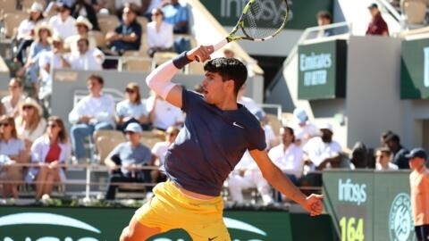 Third seed Carlos Alcaraz is seeking a third men's singles rophy at a Grand Slam tournament.