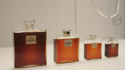 In this May 2, 2005 file photo, bottles of Chanel No. 5 perfume are displayed at the Metropolitan Museum of Art's Costume Institute exhibit in New York.