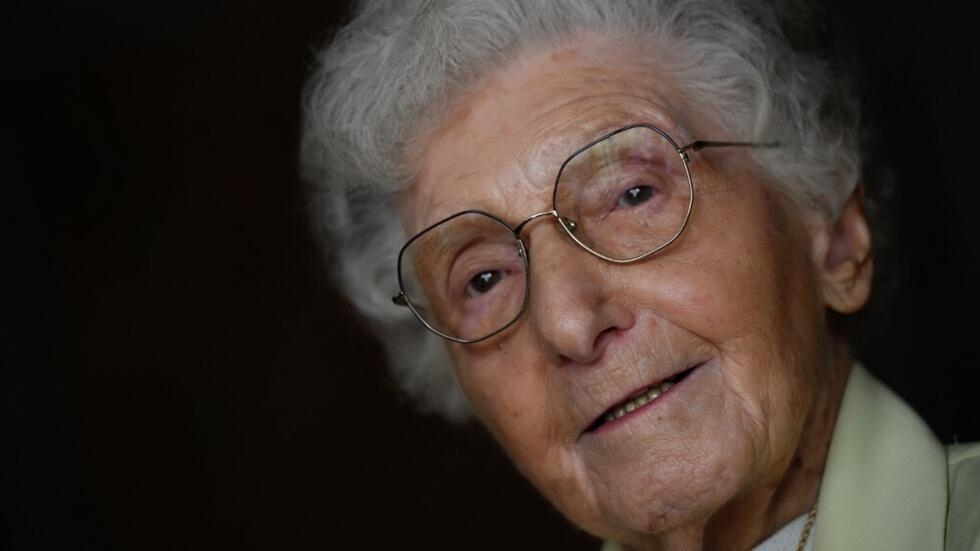 Mélanie Berger-Volle será, aos 102 anos, uma das condutoras da tocha olímpica. 