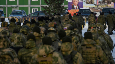 Мобілізовані російські солдати, Омськ, 6 січня 2023