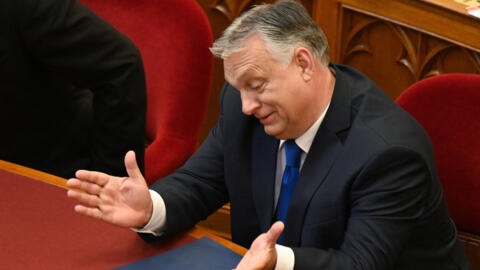 O primeiro-ministro húngaro Viktor Orbán durante apresentação dos membros de seu novo governo ao Parlamento em Budapeste na terça-feira, 24 de maio de 2022.