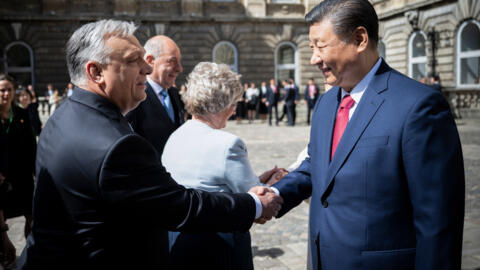 匈牙利总理欧尔班与中国国家主席习近平资料图片