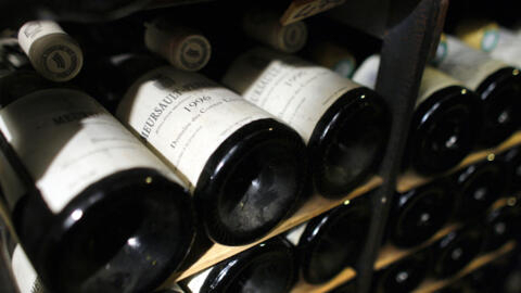 View of bottles at the museum at Paris' famed 16th century eatery, the Tour d'Argent on October 27, 2009.