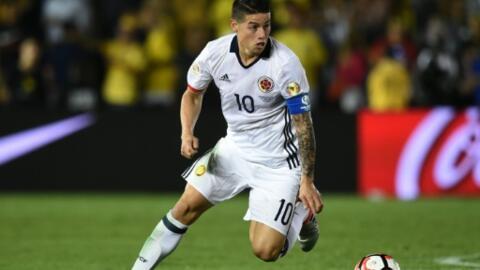 Ɗan wasan Colombia James Rodriguez.