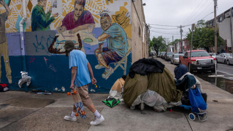 El fentanilo ha invadido las calles estadounidenses de punta a punta del país, como aquí, en Filadelfia, Pensilvania.