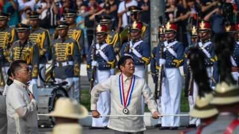 El presidente Ferdinand Marcos durante las celebraciones del aniversario de la independencia de Filipinas el 12 de junio de 2024.
