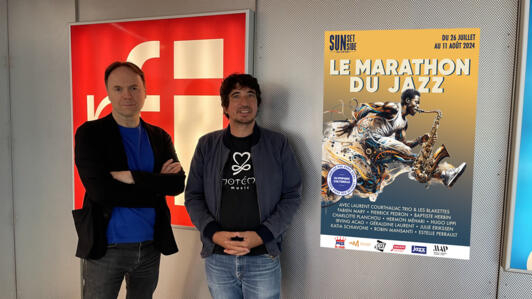 Laurent Courthaliac et Stéphane Portet lancent le Marathon du Jazz.