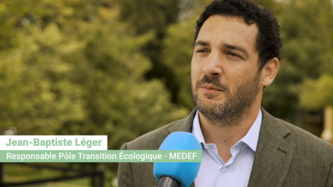 Jean-Baptiste Léger, Responsable Pôle Transition Ecologique - MEDEF