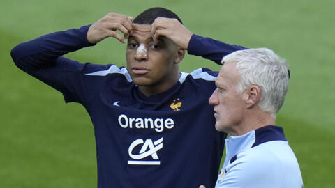 France boss Didier Deschamps (right) said he might reinstate Kylian Mbappé in the team after the striker missed the Euro 2024 match against the Netherlands as part of his recovery from a broken nose.