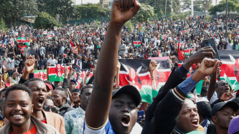 President Ruto's sacking of almost his entire cabinet is seen as a victory for Gen Z youth which led protests against planned tax hikes. In this photo, people react during a concert in memory of protestors killed during a demonstration in Nairobi, 7 July, 2024. REUTERS/Monicah Mwangi   