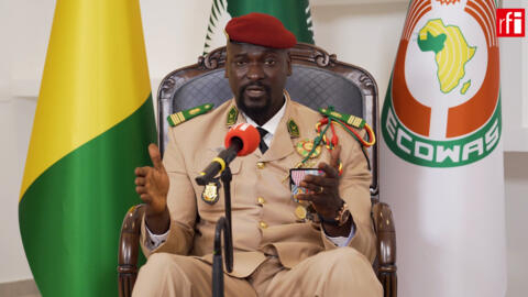 存档图片 / 几内亚过渡领导人马马迪·杜姆布亚（Mamadi Doumbouya）
RFI Archive / Mamadi Doumbouya, le président de la transition de Guinée.