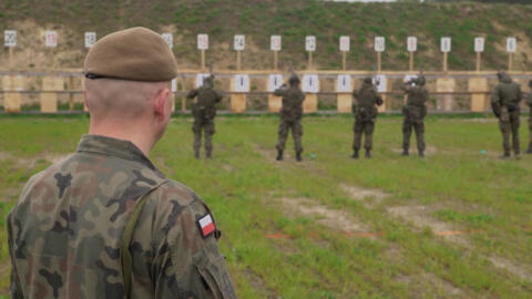 Учения для военнослужащих сил территориальной обороны Польши.