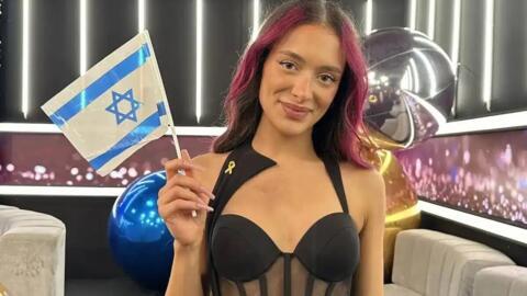 Eden Golan, a candidata de Israel ao Festival Eurovisão da Canção de 2024, que se realiza em Malmo, na Suécia, em maio.