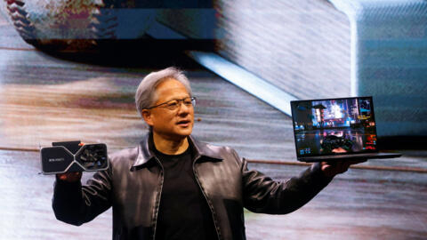 2023 年 5 月 29 日，英伟达（Nvidia）执行长黄仁勋在台北 Computex 论坛上发表演讲。